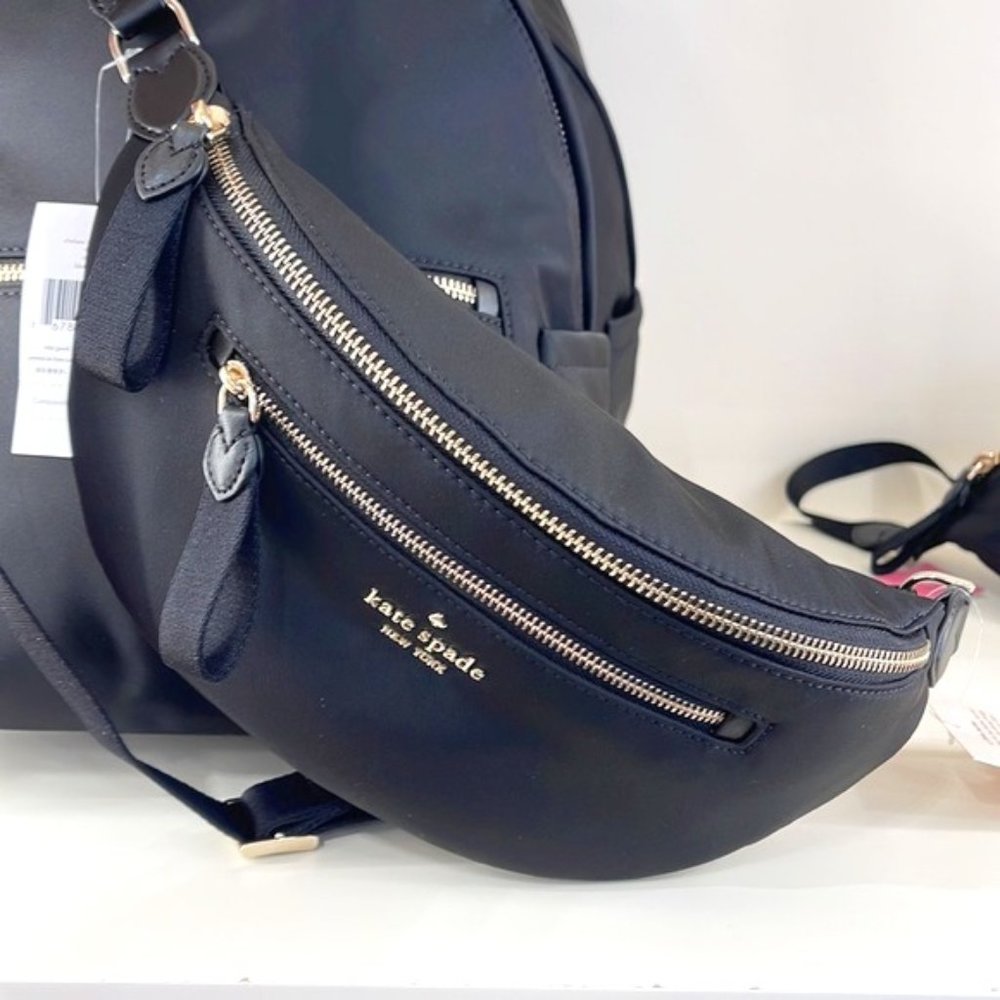 Kate Spade Chelsea Nylon Belt Bag Fanny Pack Black